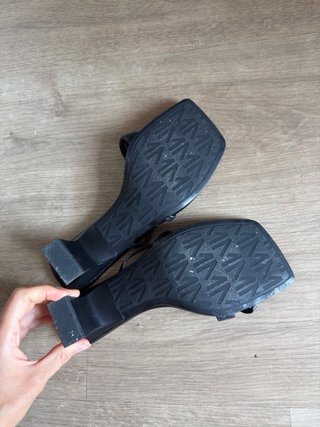 Sandalias Mango Tacón Bajo Piel