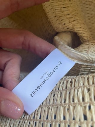 Bolso de rafia Adolfo Dominguez