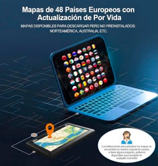 Navegador GPS Awesafe 9 pulgadas