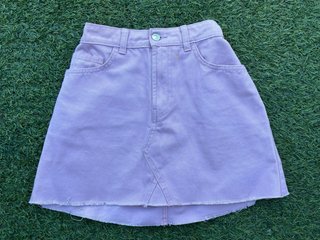 Falda vaquera rosa Zara