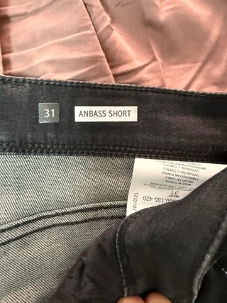 Replay Pantalones Cortos Gris Talla M