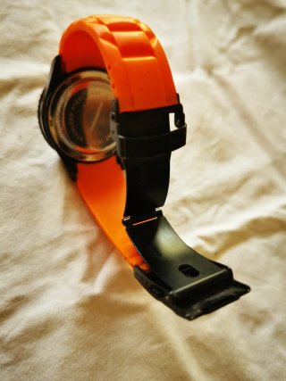 Reloj Cronómetro Neckmarine Negro Naranja