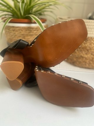 Sandalias Zara Tacón Negro