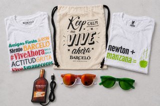 NUEVAS 25 Camisetas   3 luces led Barceló 12 gafas