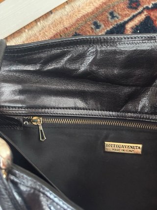 Borsa a mano Bottega Veneta in pelle nera