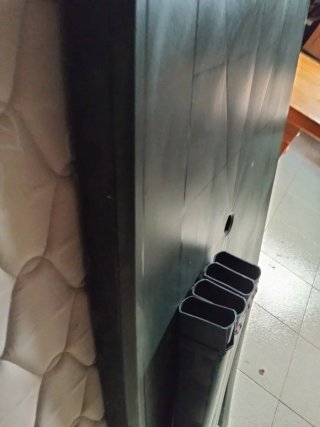 Mesa de jardín verde desmontable