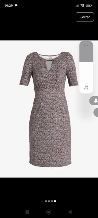 Vestido morado -negro estampado