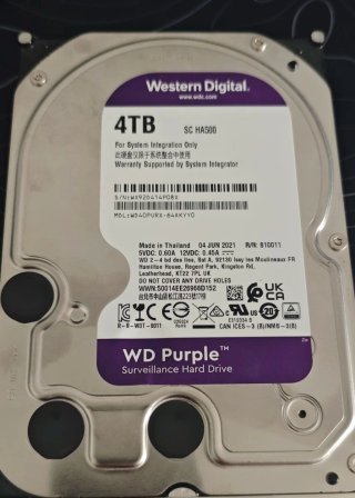 3 x WD Purple 4TB HDD