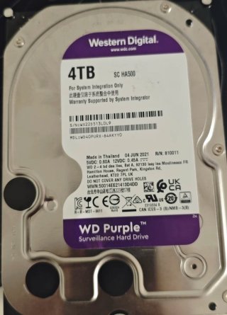 3 x WD Purple 4TB HDD