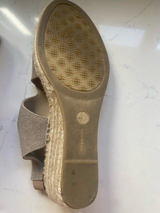 Sandalias Juncal Aguirre Cuña Esparto Beige Talla
