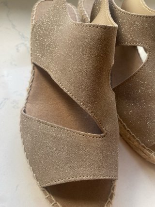 Sandalias Juncal Aguirre Cuña Esparto Beige Talla