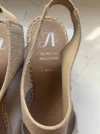 Sandalias Juncal Aguirre Cuña Esparto Beige Talla