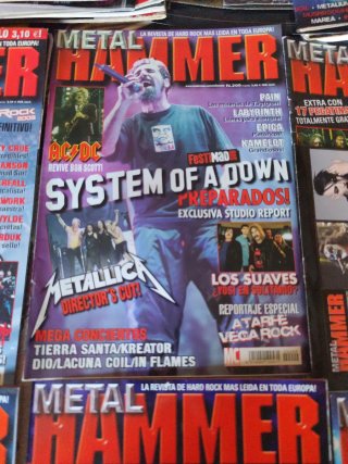 Lotto di 10 riviste Metal Hammer 2005