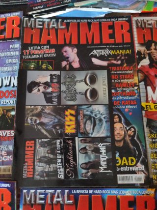 Lotto di 10 riviste Metal Hammer 2005