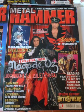 Lotto di 10 riviste Metal Hammer 2005