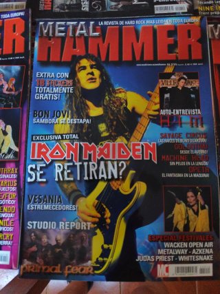 Lotto di 10 riviste Metal Hammer 2005