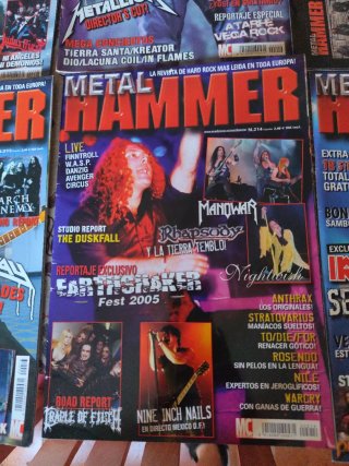Lotto di 10 riviste Metal Hammer 2005