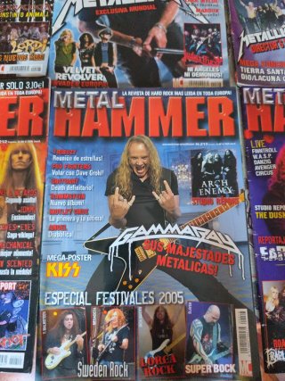 Lotto di 10 riviste Metal Hammer 2005