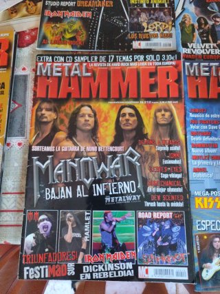 Lotto di 10 riviste Metal Hammer 2005