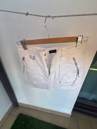 Falda Zara Blanca