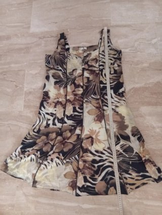 Vestido largo estampado verano