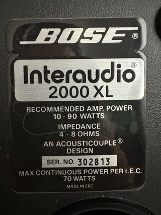 Altavoces Bose Interaudio 2000 XL Vintage | Pareja
