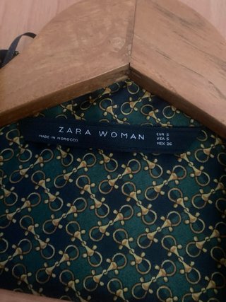 Vestido Zara Talla S/M Estampado Hebilla