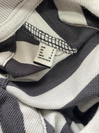 Polo Cortefiel Talla S Rayas Blanco Gris