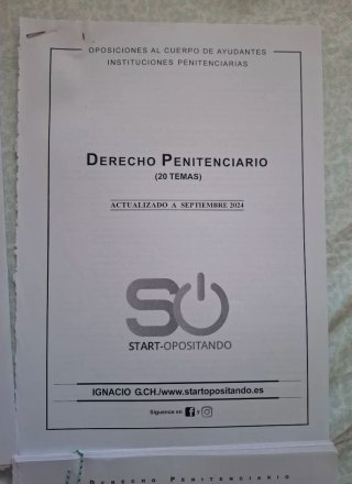 Derecho Penitenciario, Academia Start Opositando
