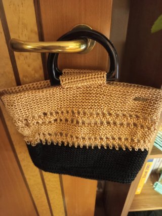 Bolso de mano tejido mujer