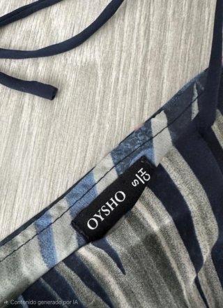 Vestido largo Oysho estampado tropical