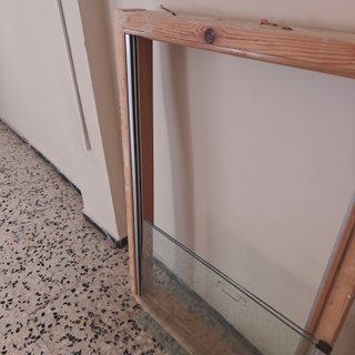 Ventana madera cristal corredero