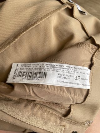 Pantalón de vestir beige talla XS