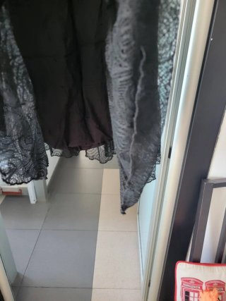 Falda larga Cortefiel PREMIUM negra