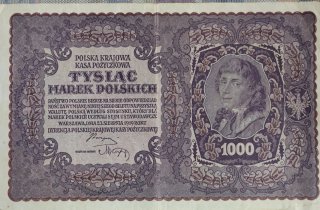 Billete 1000 Marek Polskich Polonia 1919