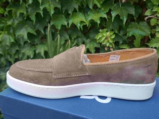 Mocassini uomo pelle scamosciata fibbie 41 42
