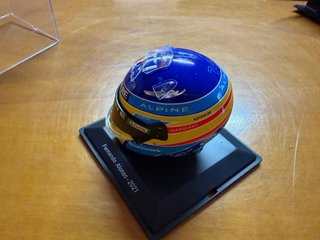 Casco Fernando Alonso 2021 1/5 Alpine Spark