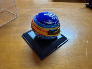 Casco Fernando Alonso 2021 1/5 Alpine Spark