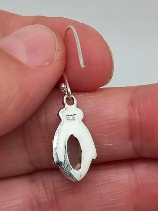 Pendientes Plata 925 y Cuarzo Rosa