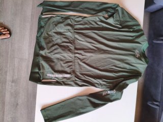 Maillot ciclismo manga larga verde
