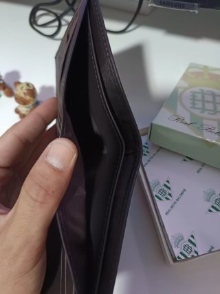 Cartera Piel Real Betis Balompié Negra