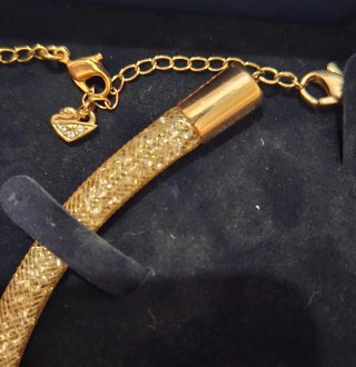 Collar Swarovski Dorado