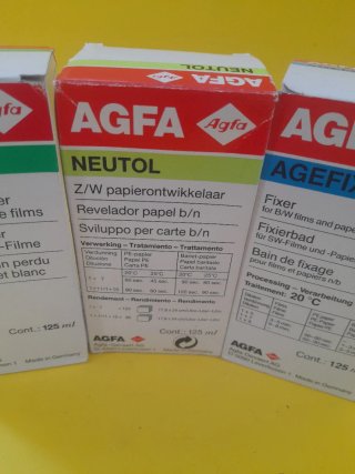 AGFA Rodinal, Neutol y Agefix Revelador