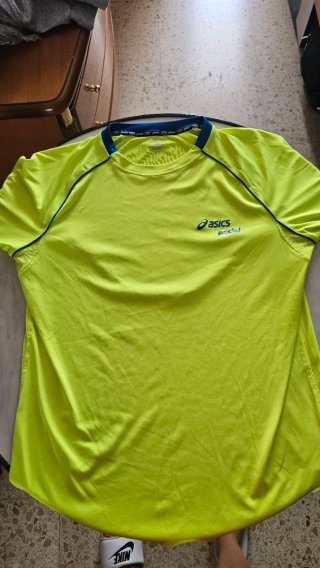 Camiseta Padel Verde y Azul
