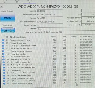 3 x WD Purple 2TB HDD