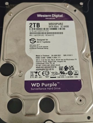 3 x WD Purple 2TB HDD