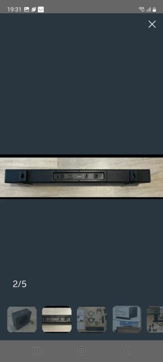 Barra de Sonido Ultimea Nova S50 En su caja.