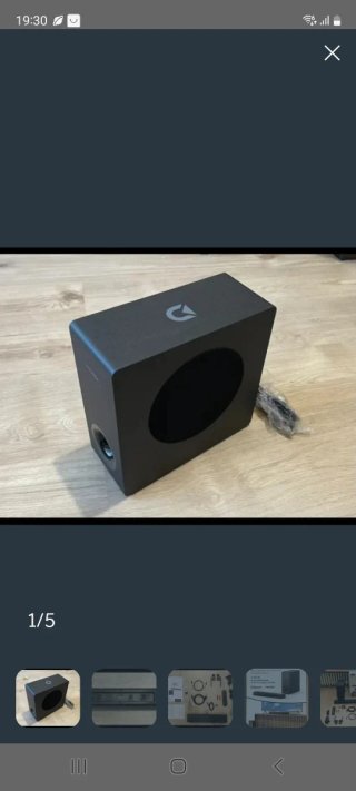 Barra de Sonido Ultimea Nova S50 En su caja.