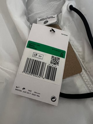 Chaqueta Nike Talla XL Gris y Blanca original