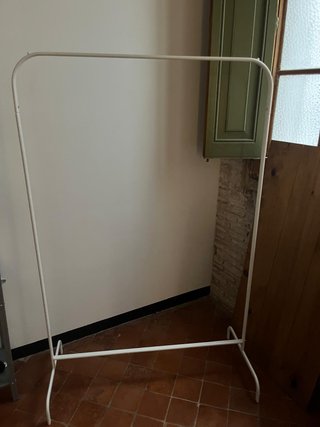 Perchero Metálico Blanco 99x152 cm